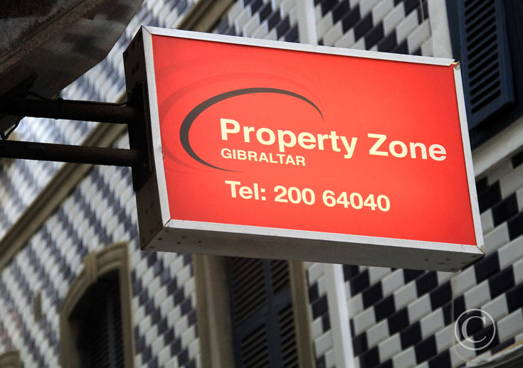 Property zone outside sign